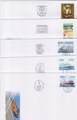 Ahvenanmaa - Erikoisleimakuoria 5 eril. #30491 Ahvenanmaa - Erikoisleimakuoria 5 eril. #30491