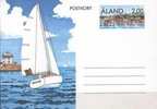 Aland 1990 - Aland stationery card Sail boat, Tourism