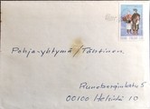 Suomi - Alavojakkala postipysäkkileima kuorella Suomi - Alavojakkala postipysäkkileima kuorella