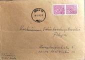 Suomi - Arola postipysäkkileima - Oulu 16.3.72 kuorella Suomi - Arola postipysäkkileima - Oulu 16.3.72 kuorella