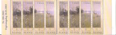 Aland 2003 - Landscape in summer stamp booklet