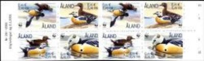 Aland 2001 - WWF Stellers eider stamp booklet