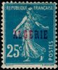 Algeria 1924 - 25c Type Semeuse Overprinted Algerie