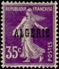Algeria 1924 - 35c Type Semeuse Overprinted Algerie Algeria 1924 - 35c Type Semeuse Overprinted Algerie