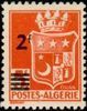 Algeria 1943 - Arms of Oran overprint 2fr on 5fr Algeria 1943 - Arms of Oran overprint 2fr on 5fr