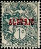 Algeria 1924 - 1c Type Blanc Overprinted in Red Algerie Algeria 1924 - 1c Type Blanc Overprinted in Red Algerie