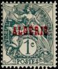 Algeria 1924 - 1c Type Blanc Overprinted in Red Algerie