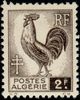 Algeria 1944 - Gallic Cock 2 Fr dark brown