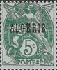 Algeria 1925 - 5c Type Blanc Overprinted Algerie green+light green (2 stamps) Algeria 1925 - 5c Type Blanc Overprinted Algerie green+light green (2 stamps)