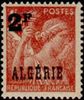 Algeria 1945 - Stamps of France Overprinted Algerie 2 fr over 1,50 fr Iris Algeria 1945 - Stamps of France Overprinted Algerie 2 fr over 1,50 fr Iris
