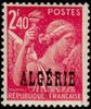 Algeria 1945 - Stamps of France Overprinted Algerie 2,40 fr Iris Algeria 1945 - Stamps of France Overprinted Algerie 2,40 fr Iris