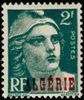 Algeria 1946 - Stamps of France Overprinted Algerie 2 fr Marianne de Gandon