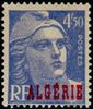 Algeria 1947 - Stamps of France Overprinted Algerie 4,50 fr Marianne de Gandon