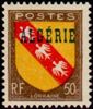 Algeria 1947 - Arms of Corse Overprinted Algerie