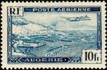 Algeria 1946 - Plane over Algiers Harbour 10 fr air post