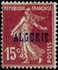 Algeria 1925 - 15c Type Semeuse Overprinted Algerie