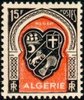 Algeria 1949 - Coat of arms of Algiers 15 fr Algeria 1949 - Coat of arms of Algiers 15 fr