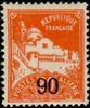 Algeria 1927 - La Pecherie mosque 90c on 80c Surcharged