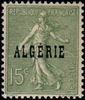 Algeria 1924 - 15c Type Semeuse Overprinted Algerie