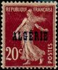 Algeria 1924 - 20c Type Semeuse Overprinted Algerie Algeria 1924 - 20c Type Semeuse Overprinted Algerie