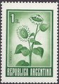 Argentina 1971 - Sunflower 1c green
