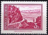 Argentina 1971 - Mountain road slope of Zapata (Normal paper)
