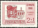 Argentina 1960 - Market Square (1810) - Stamp exhibition EFIMAYO 1960 2+1p