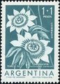 Argentina 1960 - Stamp exhibition TEMEX 61 Maurucuya flower