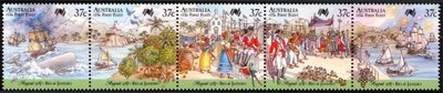 Australia 1987 - 200 years of Colonization of Australia - First Fleet at Rio de Janeiro (1x5) Australia 1987 - 200 years of Colonization of Australia - First Fleet at Rio de Janeiro (1x5)