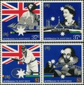 Australia 1988 - Australian Bicentenary Joint Issue with United Kingdom (2x pair) Australia 1988 - Australian Bicentenary Joint Issue with United Kingdom (2x pair)