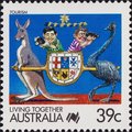 Australia 1988 - Living Together Cartoons Australia 1988 - Living Together Cartoons
