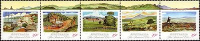 Australia 1989 - Scenes from the pastoral era (strip of 5) Australia 1989 - Scenes from the pastoral era (strip of 5)