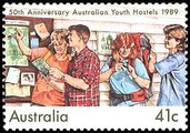 Australia 1989 - Youth Hostels In Australia 50 years Australia 1989 - Youth Hostels In Australia 50 years