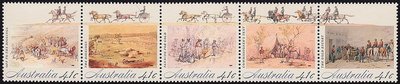 Australia 1990 - The Gold Rush (strip of 5)