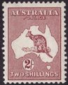 Australia 1946 - Kangoroo and map 2sh 1946