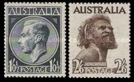 Australia 1952 - King George VI, aborgine (2) Australia 1952 - King George VI, aborgine (2)