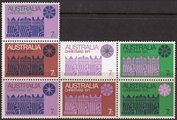 Australia 1971 - Christmas postage stamps 1971 (block of 7) Australia 1971 - Christmas postage stamps 1971 (block of 7)