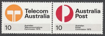 Australia 1975 - Post and Telecommunications (pair) 14½x14