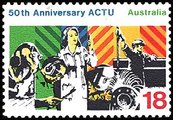 Australia 1977 - Australian Council of Trade Unions (ACTU) 50th anniv.