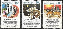 Australia 1981 - Christmas postage stamps 1981 (3) Australia 1981 - Christmas postage stamps 1981 (3)