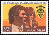 Australia 1983 - 50th Anniv. of Australian Jaycees Youth Organization Australia 1983 - 50th Anniv. of Australian Jaycees Youth Organization