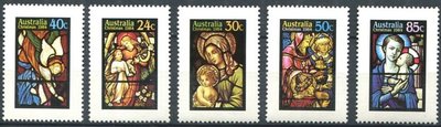 Australia 1984 - Christmas postage stamps 1984 - Stained-glass windows (5) Australia 1984 - Christmas postage stamps 1984 - Stained-glass windows (5)