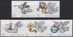 Australia 1985 - Christmas postage stamps 1985 - Angel illustrations (5) Australia 1985 - Christmas postage stamps 1985 - Angel illustrations (5)