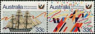 Australia 1986 - 150th Anniversary of South Australia (pair)