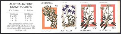 Australia 1986 - Alpine Wildflowers stamp booklet