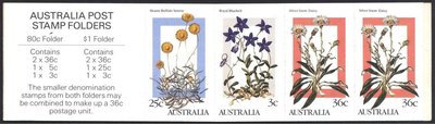 Australia 1986 - Alpine Wildflowers stamp booklet