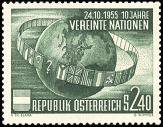 Austria 1955 - Tenth anniversary of UN