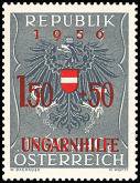 Itävalta 1956 - Arms of Austria, 1945 overprint 1.50s+50g on 1.60s+40g Itävalta 1956 - Arms of Austria, 1945 overprint 1.50s+50g on 1.60s+40g