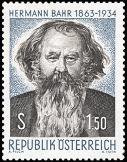 Austria 1963 - Hermann Bahr (1863-1934), Poet Austria 1963 - Hermann Bahr (1863-1934), Poet