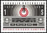 Itävalta 1964 - Forty years of Radio Austria block of four Itävalta 1964 - Forty years of Radio Austria block of four